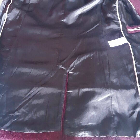 Calvin Klein SZ M Wine Mid Length Zippered Women's Winter Coat - Picture 10 of 16
